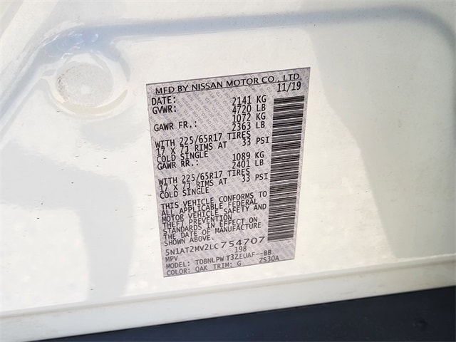 used 2020 Nissan Rogue car, priced at $19,892
