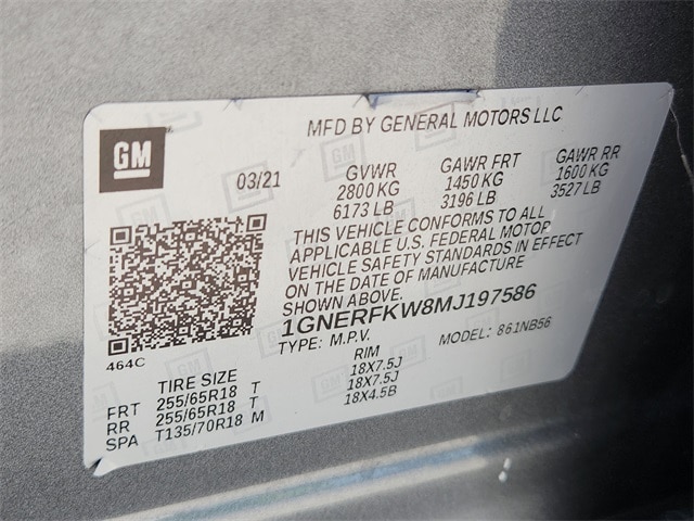 used 2021 Chevrolet Traverse car, priced at $22,455