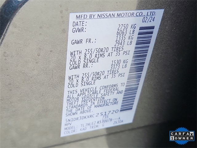 used 2024 Nissan Pathfinder car, priced at $46,555