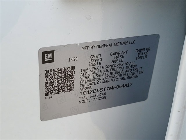 used 2021 Chevrolet Malibu car, priced at $20,000