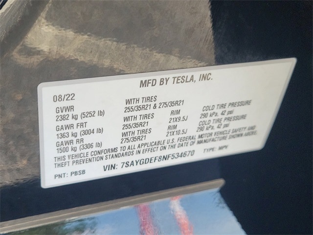 used 2022 Tesla Model Y car, priced at $33,095