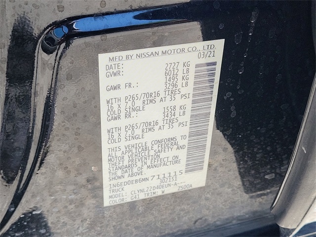 used 2021 Nissan Frontier car, priced at $26,777