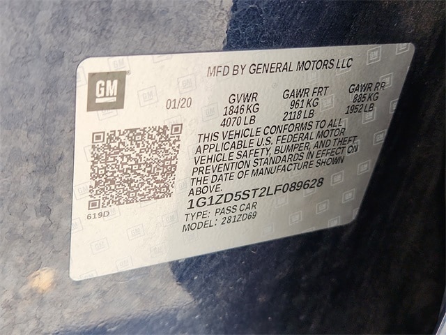 used 2020 Chevrolet Malibu car, priced at $17,123