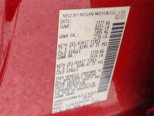 used 2022 Nissan Frontier car, priced at $28,797