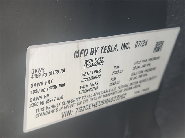 used 2024 Tesla Cybertruck car, priced at $73,332