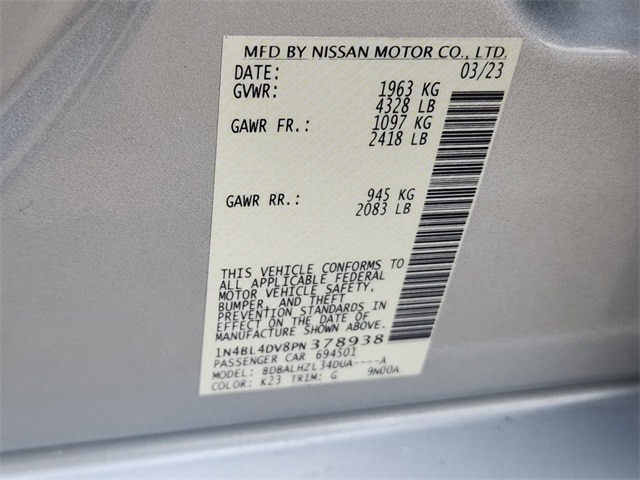 used 2023 Nissan Altima car, priced at $22,685