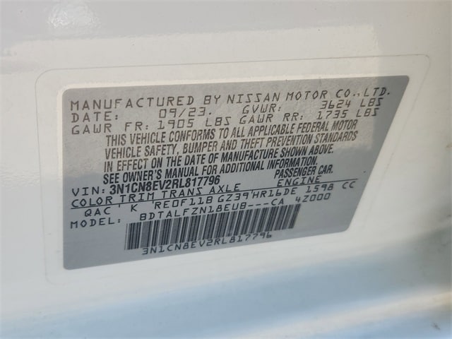 used 2024 Nissan Versa car, priced at $18,162