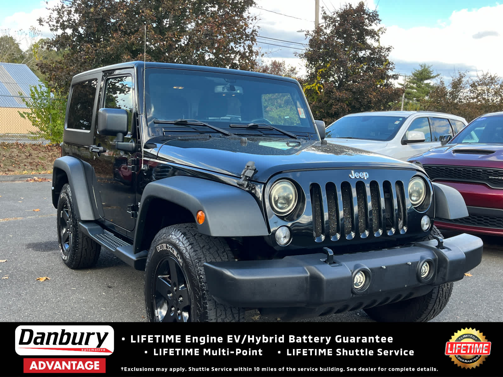 used 2015 Jeep Wrangler car, priced at $13,452