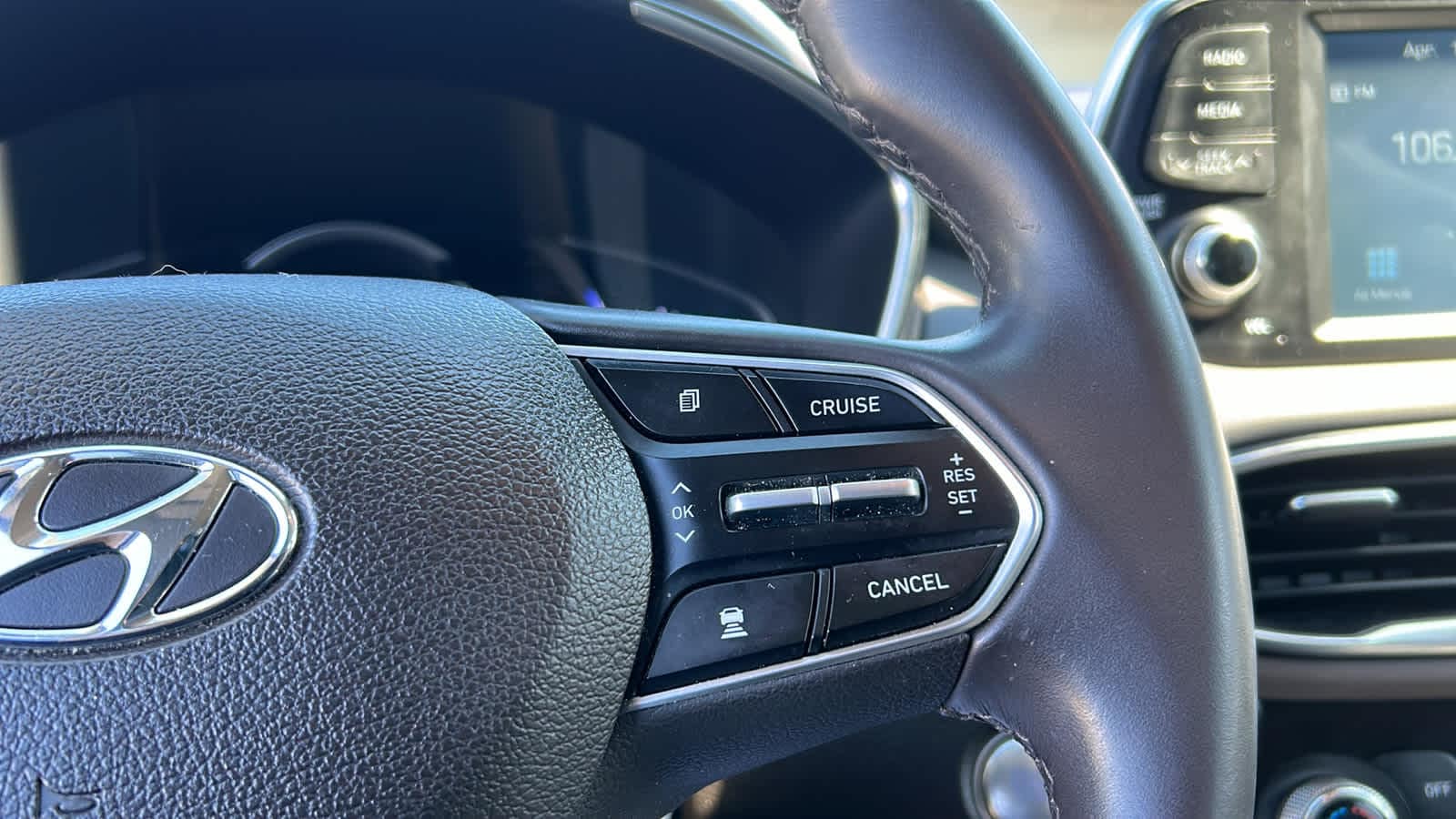 used 2019 Hyundai Santa Fe car, priced at $18,502