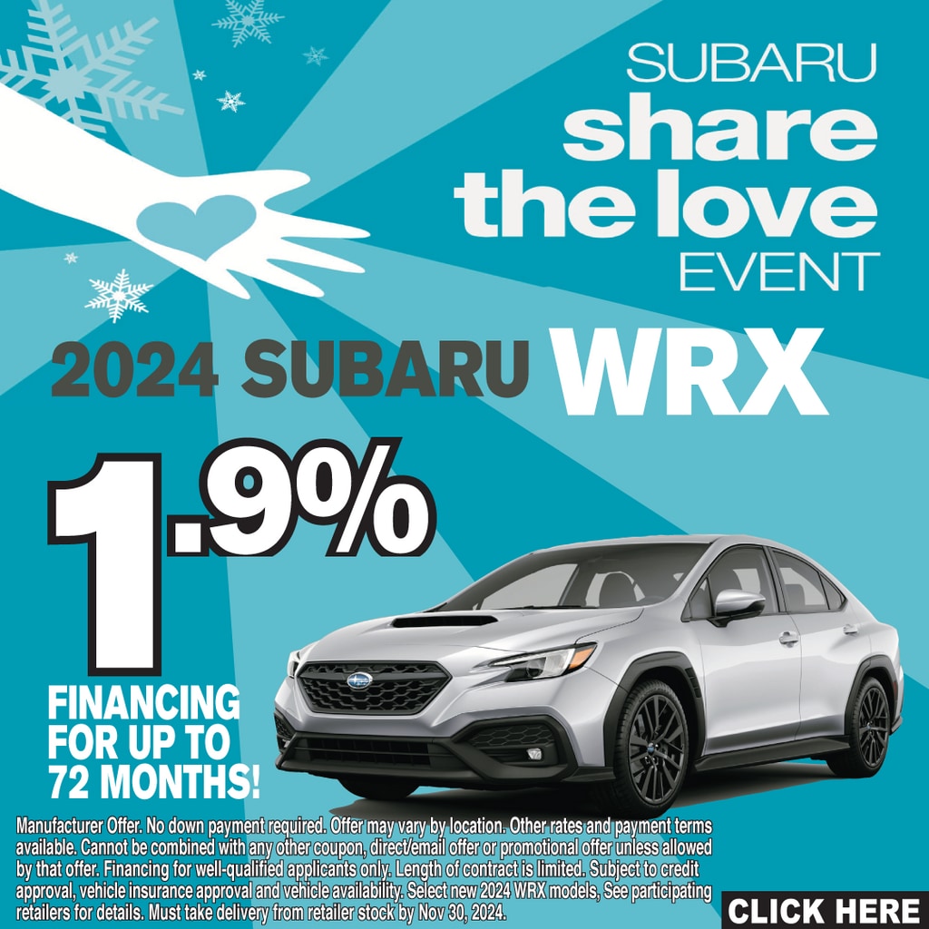 new 2024 Subaru WRX car, priced at $34,615